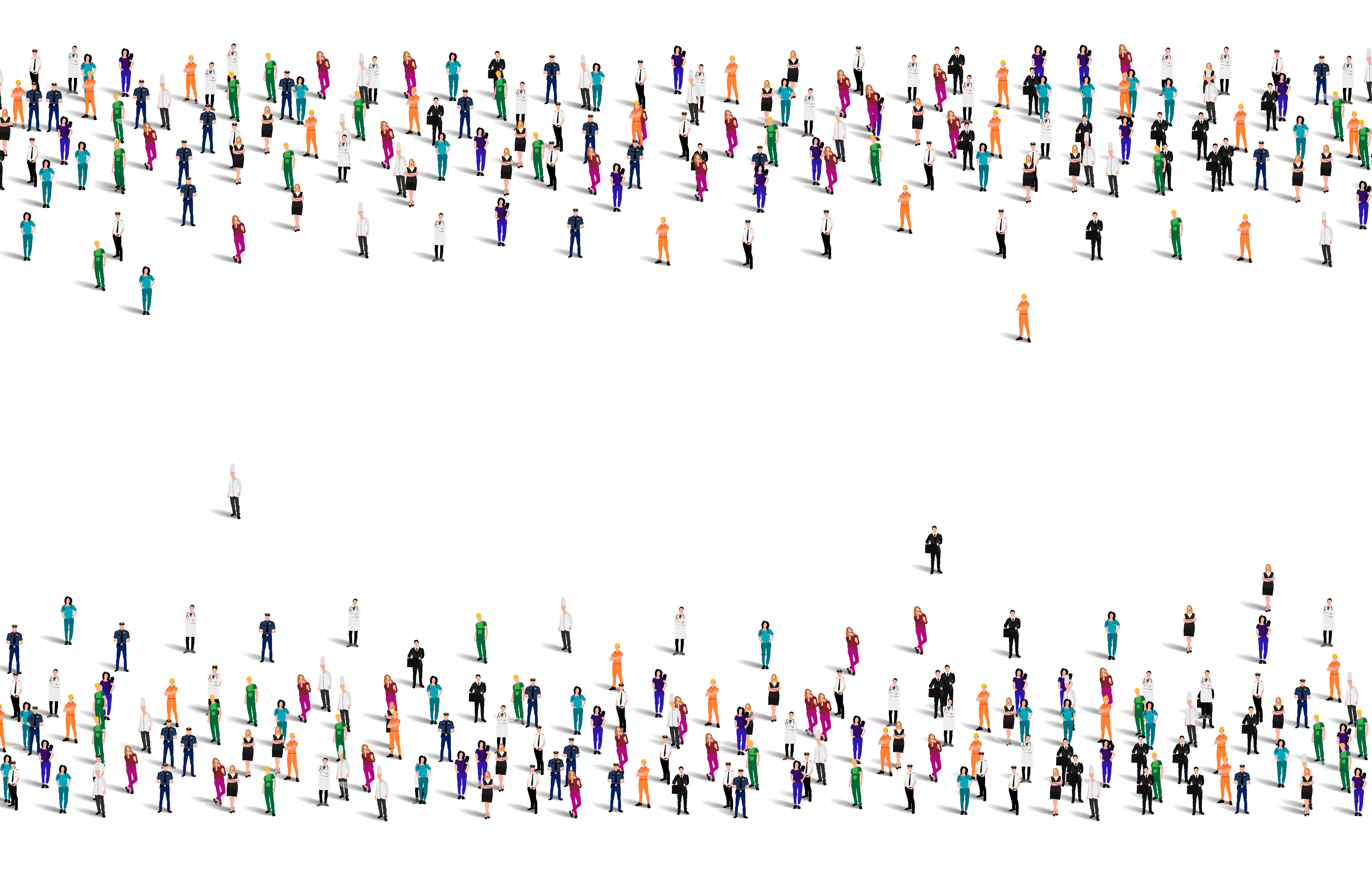 Photo of rows of books in a library with marble busts.